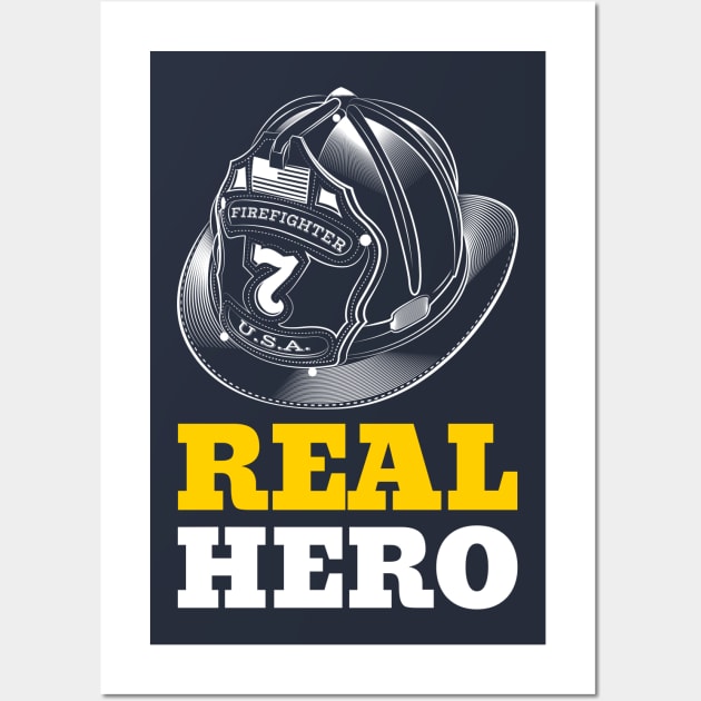 Real Hero - Firefighter Wall Art by Smart Life Cost